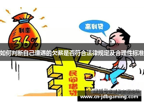 如何判断自己遭遇的欠薪是否符合法律规定及合理性标准