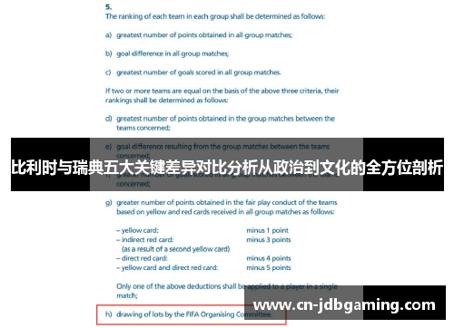 比利时与瑞典五大关键差异对比分析从政治到文化的全方位剖析